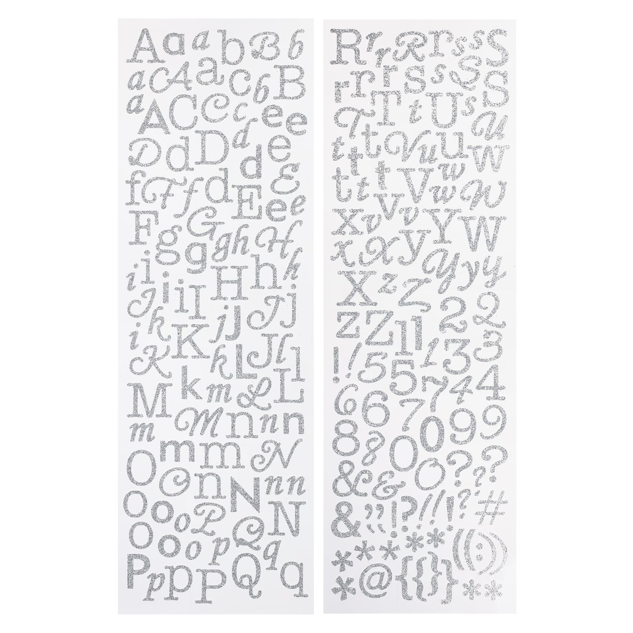 12 Pack: Glitter Alphabet Stickers by Recollections™